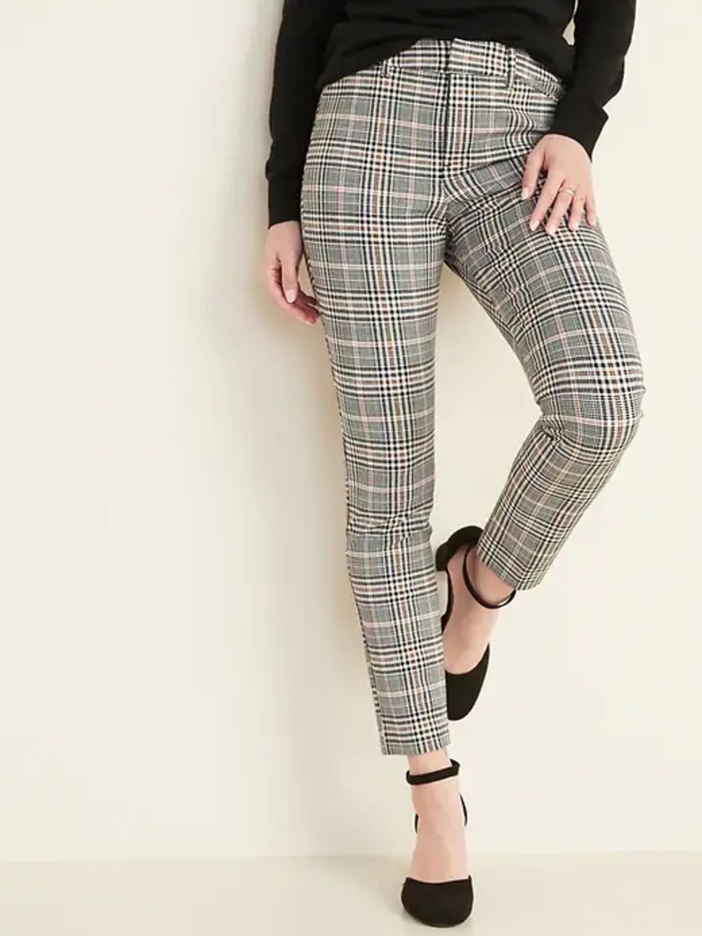 High-Waisted Pixie Ankle Pants Slim Pockets